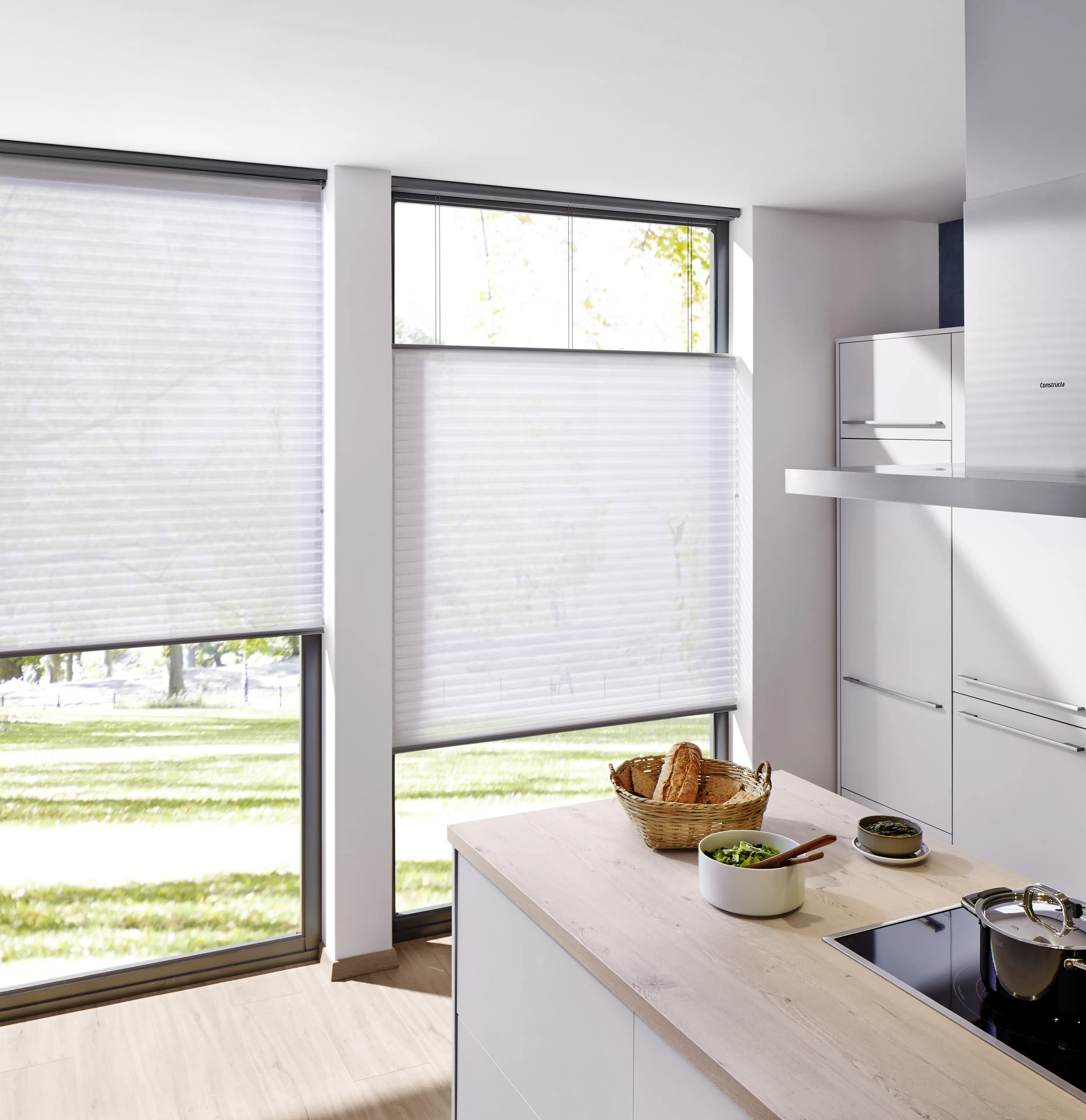 DUETTE® Shades Top Down-Bottom Up white in Kitchen (3)